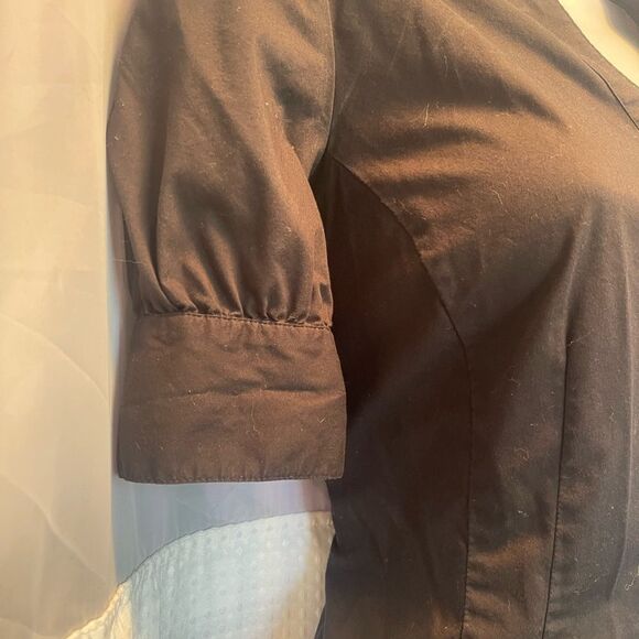 AB Studio Vintage Style Button down top Corporate Goth - Picture 4 of 8